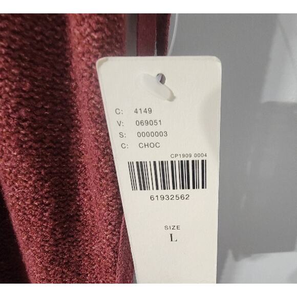 NWT Anthropologie Daily Practice Jumpsuit Women's Knit Large Dark Auburn - Picture 9 of 12